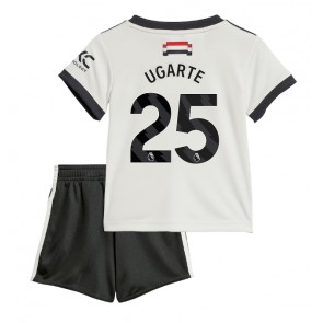 Manchester United Manuel Ugarte #25 Dětské Alternativní dres komplet 2024-25 Krátký Rukáv (+ trenýrky)